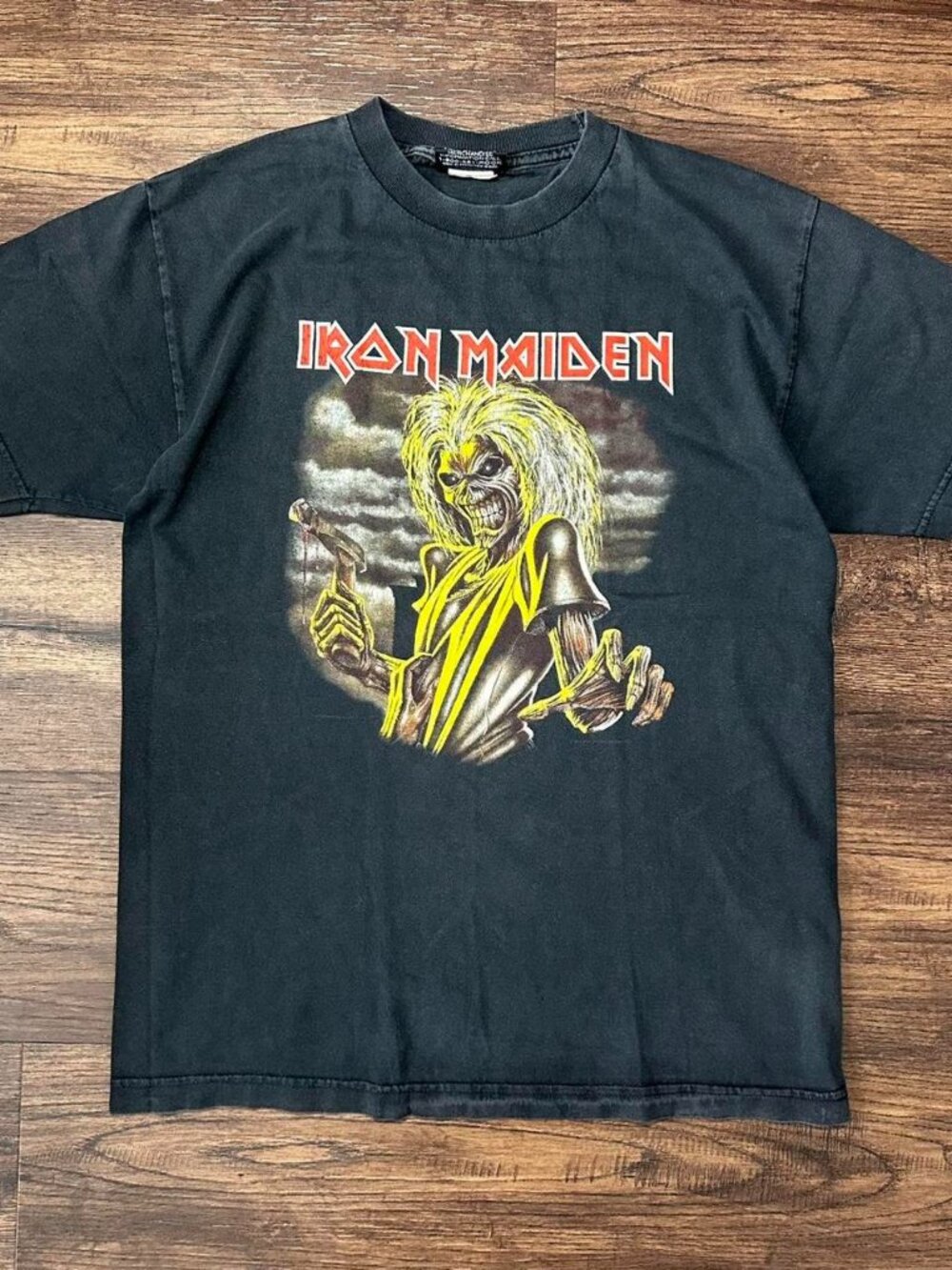 IRON MAIDEN KILLERS BLACK FADED TEE SIZE M
